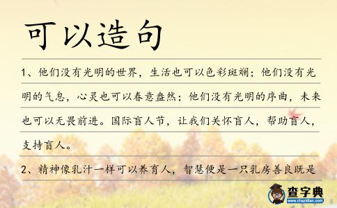 可以造句