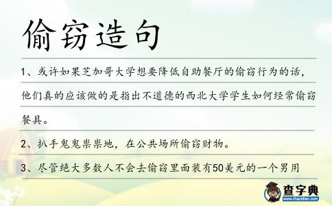 偷竊造句