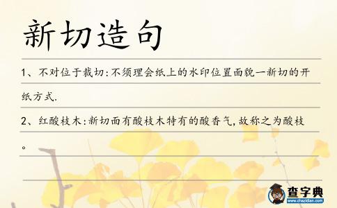 新切造句