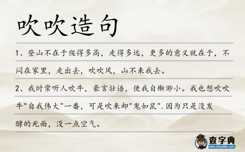 吹吹造句