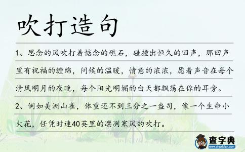 吹打造句