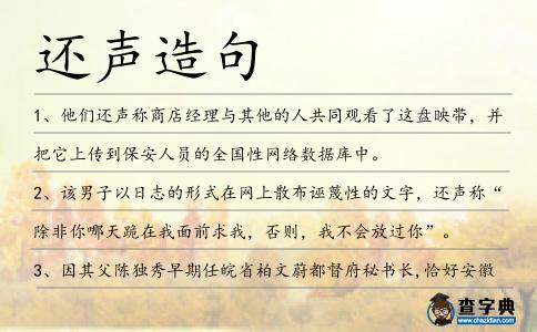 還聲造句
