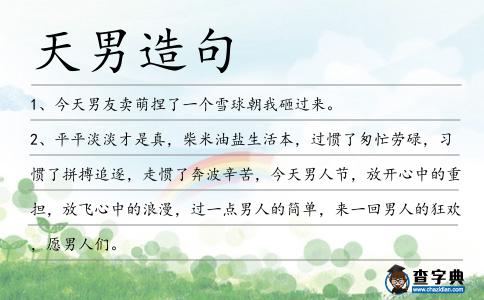 天男造句