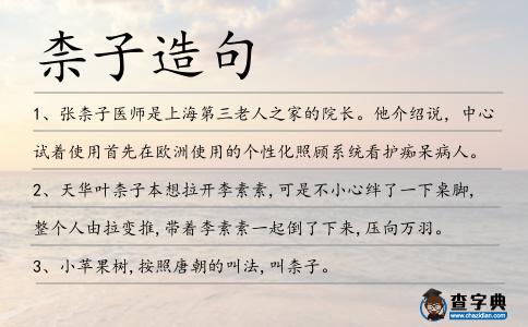 柰子造句