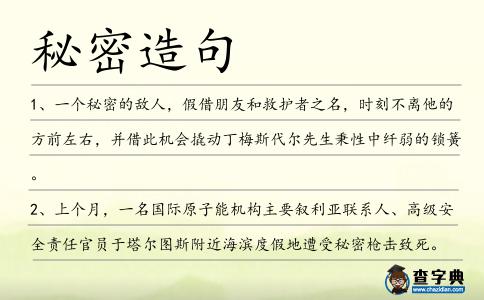 秘密造句