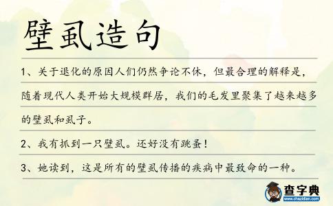 壁虱造句