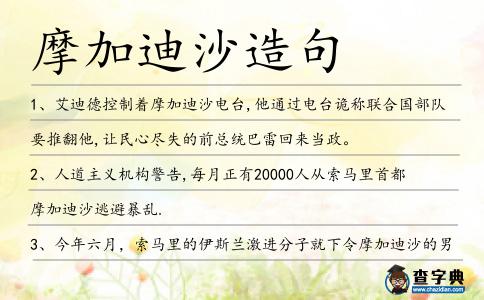 摩加迪沙造句