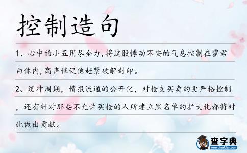 控制造句