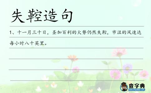 失鞚造句