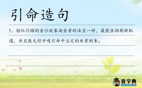 引命造句