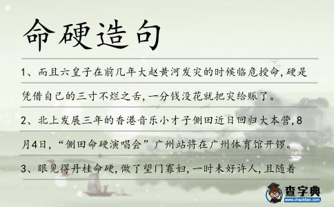 命硬造句