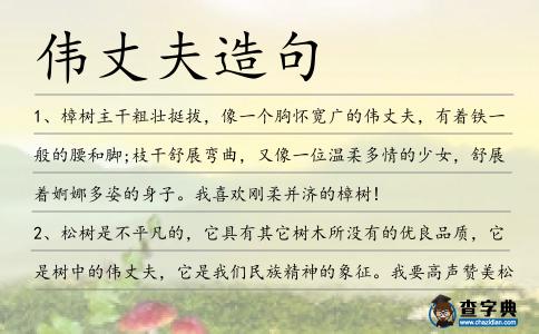 偉丈夫造句