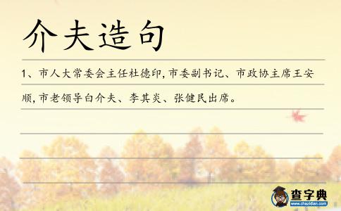 介夫造句