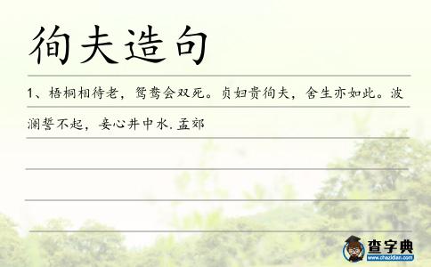 徇夫造句