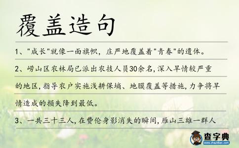 覆蓋造句