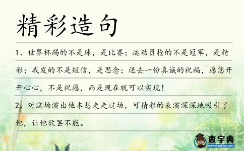 精彩造句