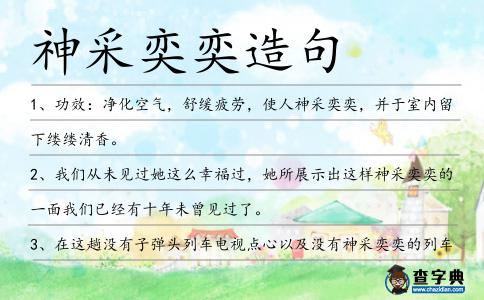 神采奕奕造句