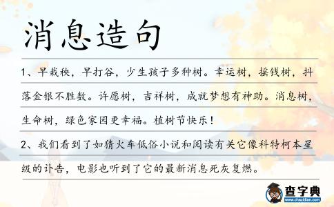 消息造句