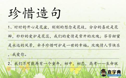 珍惜造句