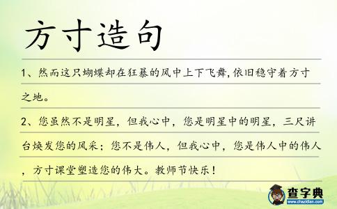 方寸造句