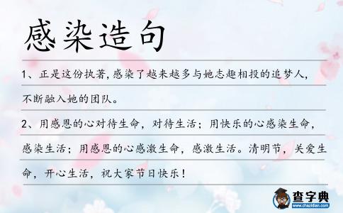 感染造句