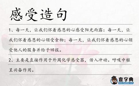 感受造句