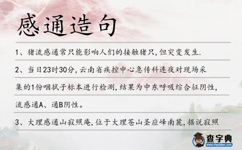 感通造句