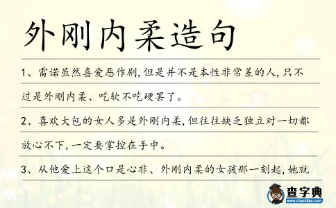 外剛內柔造句