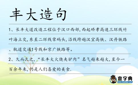 豐大造句