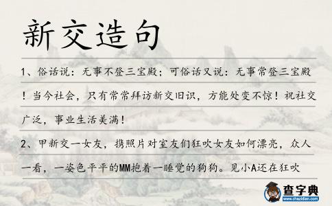 新交造句