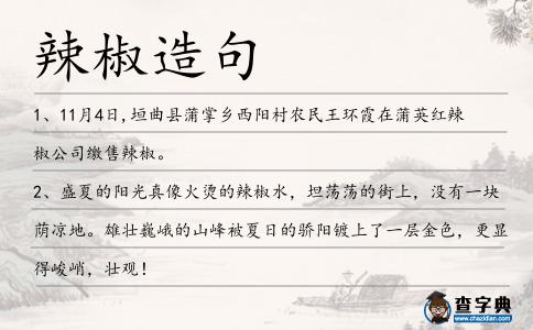 辣椒造句