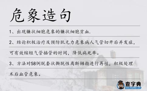 危象造句
