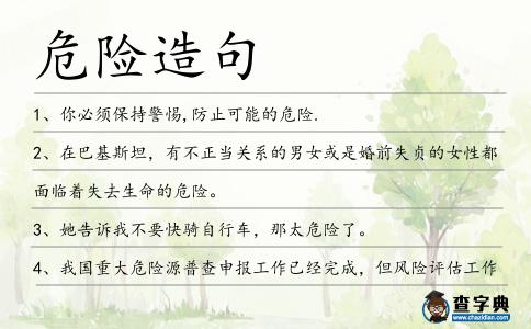 危險造句