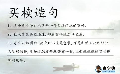 買櫝造句