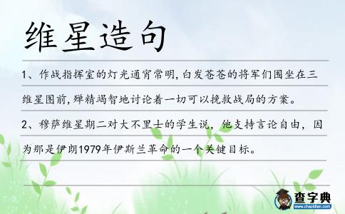 維星造句