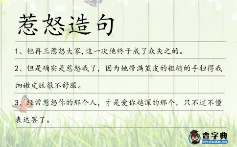 惹怒造句
