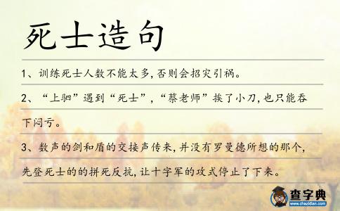 死士造句