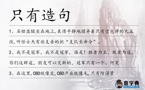 只有造句