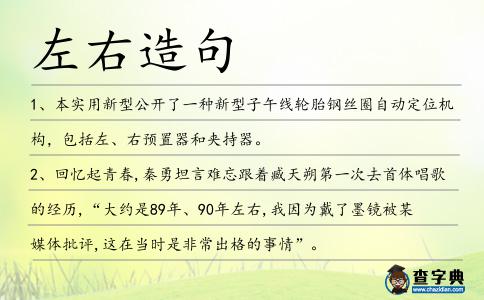 左右造句