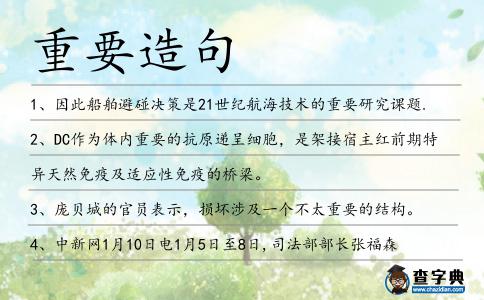 重要造句