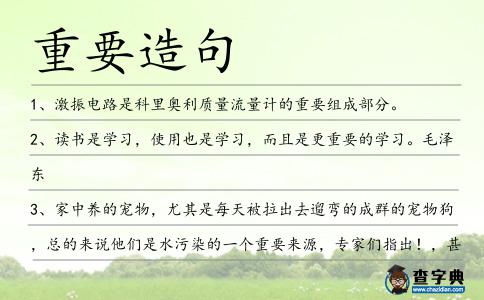 重要造句