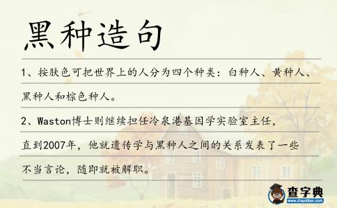 黑種造句