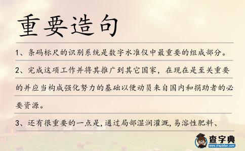 重要造句
