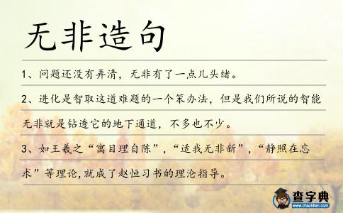 無非造句