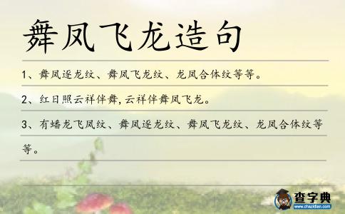 舞鳳飛龍造句