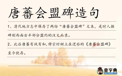 唐蕃會盟碑造句