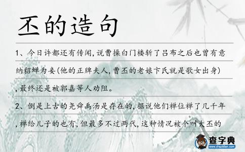丕的造句