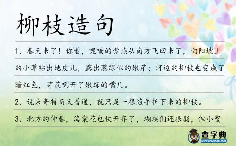柳枝造句