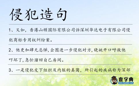 侵犯造句