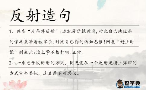 反射造句